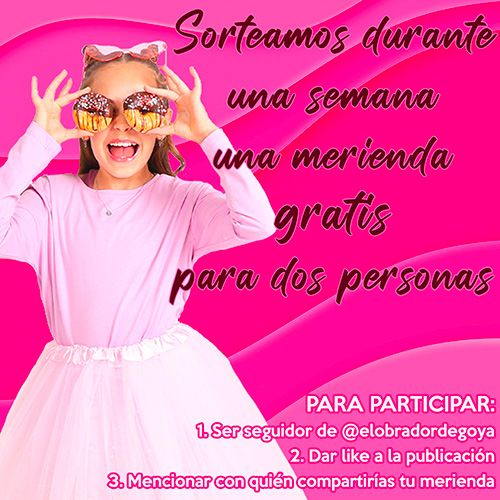 Sorteo de merienda para dos personas durante una semana