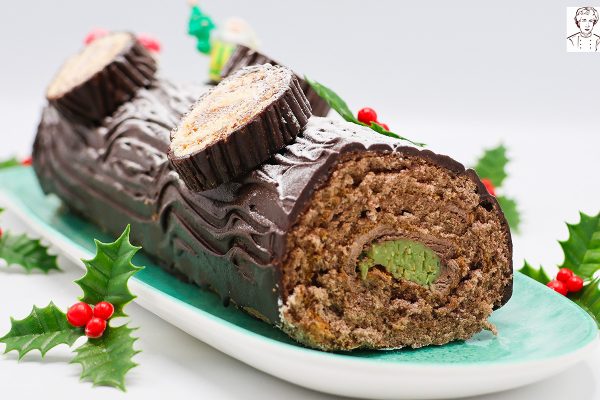 Tronco de Navidad sabor Dubái